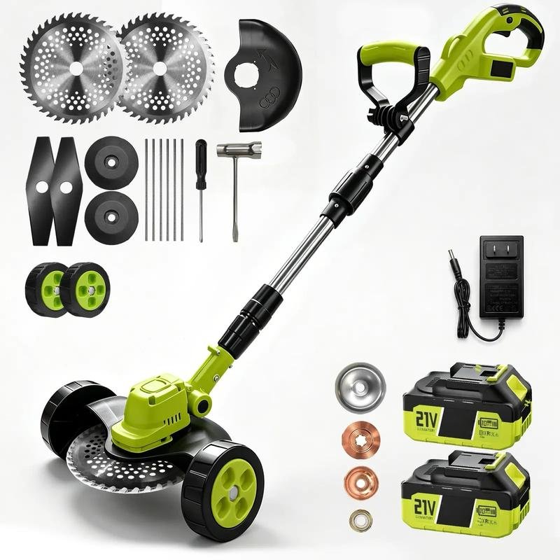 No Lawn Mower, Gardening Tool (Lawn Mowing/Trimming/Edging) with Battery