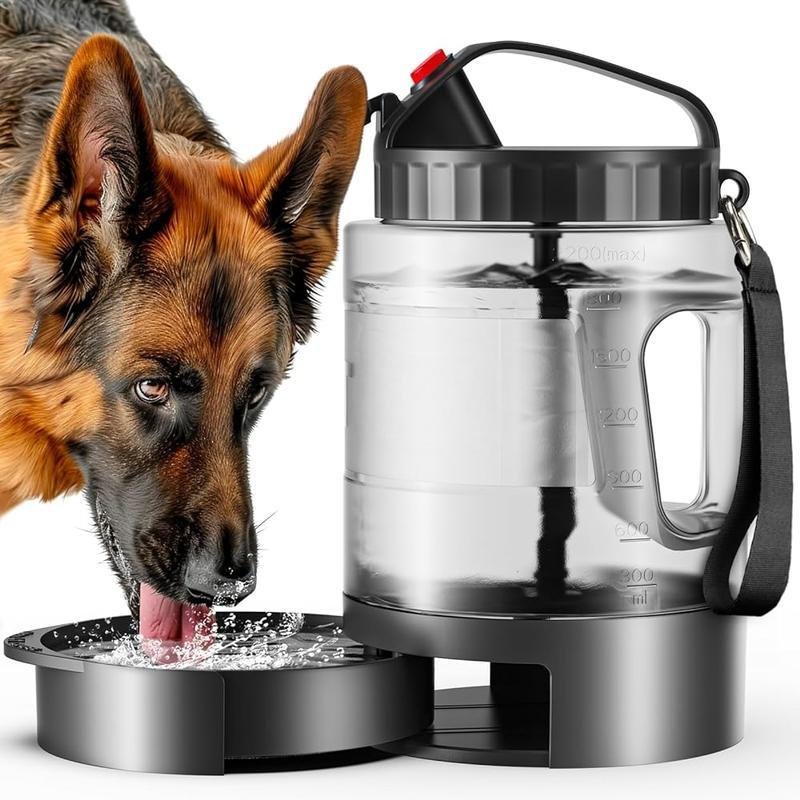 2-in-1Portable Sturdy Large Dog Water Bowl Part Accessory Device - Feeding Travel Bowl Camping Trekking Suitable