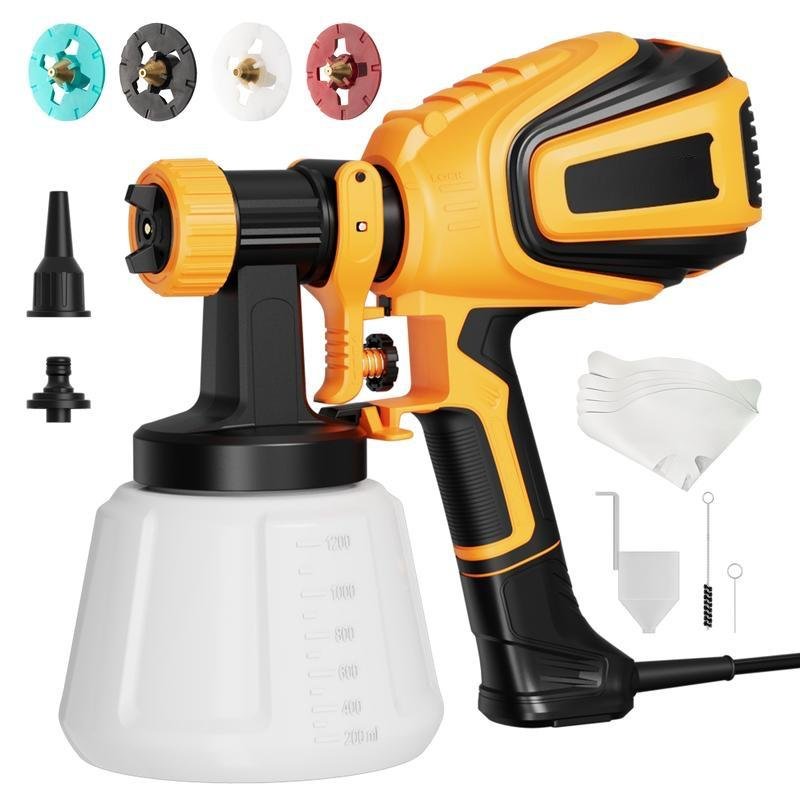 Pulverizador de Pintura，HVLPPulverizador de PinturaconLimpiezaSopladoConector