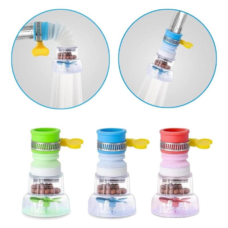 Faucet Filter Set Water Faucet Extenders Rotating Adjustable Water Purifier