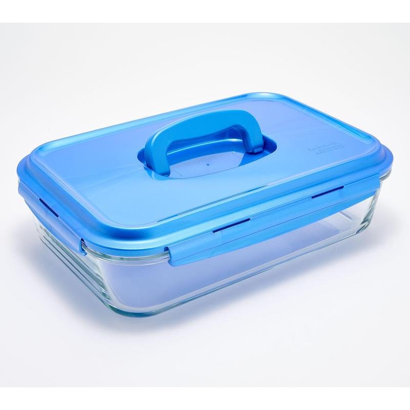 Glass Dish with Domed Handle Lid