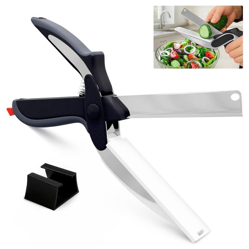Kitchen Scissors for Food Stainless Steel Blade Plastic Cutting Board