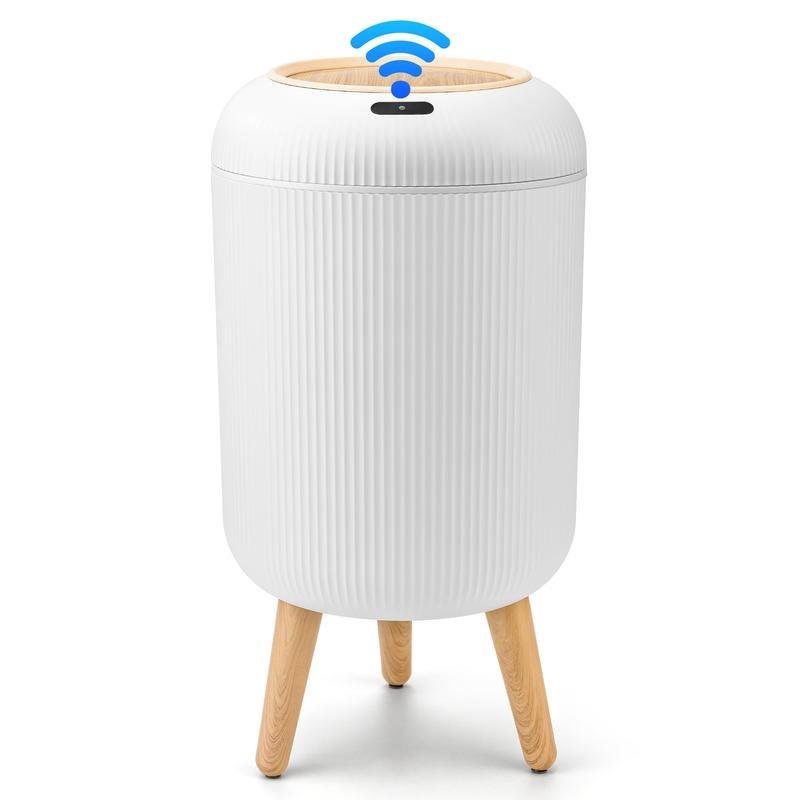 Smart Induction Waterproof Trash Can for Bathroom, Bedroom, Office Nordic