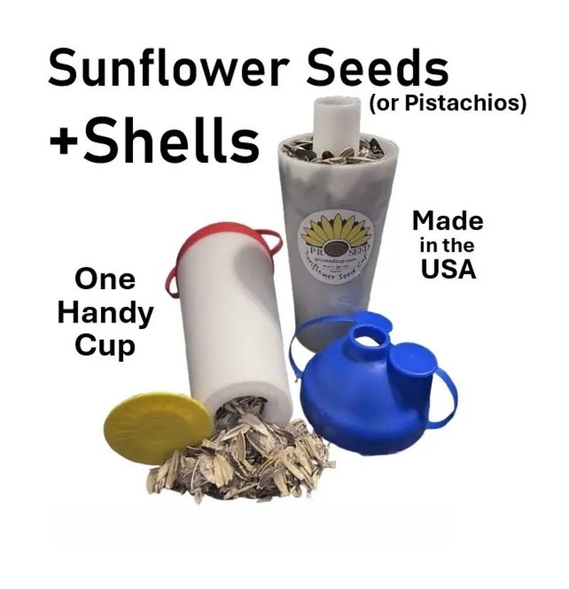 Sunflower Seed Snack Cup Reusable Seed Shell Holder