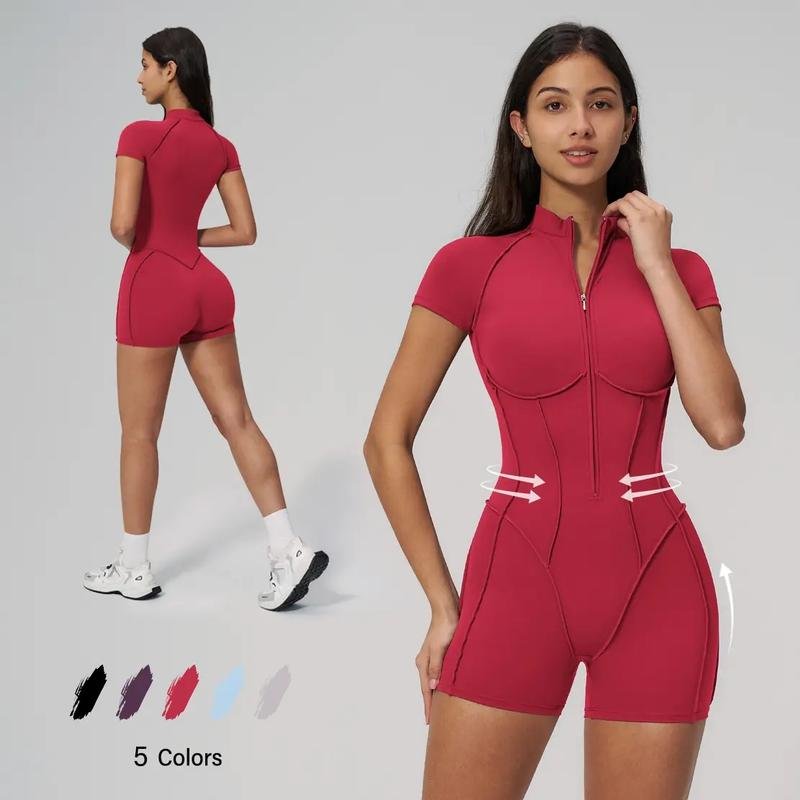 Women's Style Elastic Chain Sports One-Piece - Breathable Slim Fit
