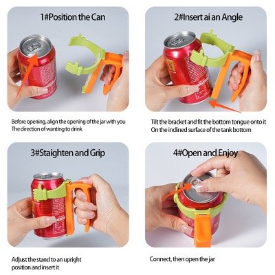 Soda Can Lids BPA-Free Reusable Can Covers One-Click