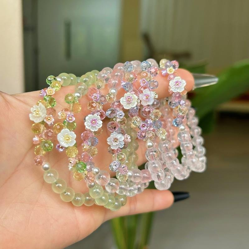 Natural Crystal Accessory Beaded Bracelet