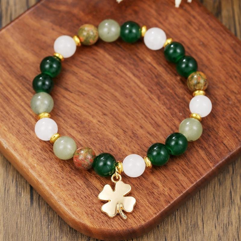 Natural Crystal Beaded Bracelet