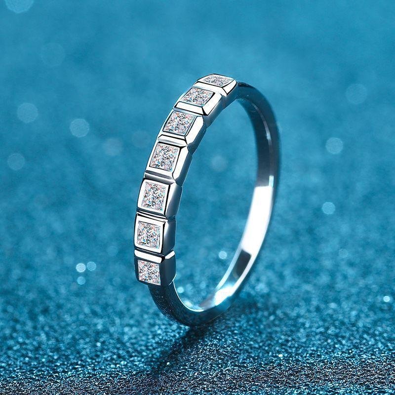 S925Sterling Silver Band Eternity Band